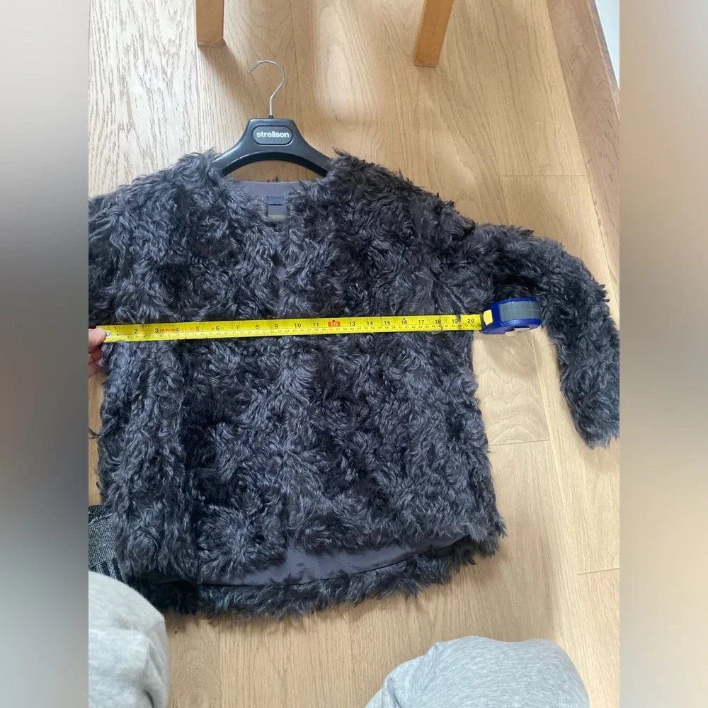 Wren 100% Mohair Wool Shaggy Cropped Jacket - Picture 9 of 11